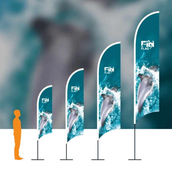 Fin Flag With Background